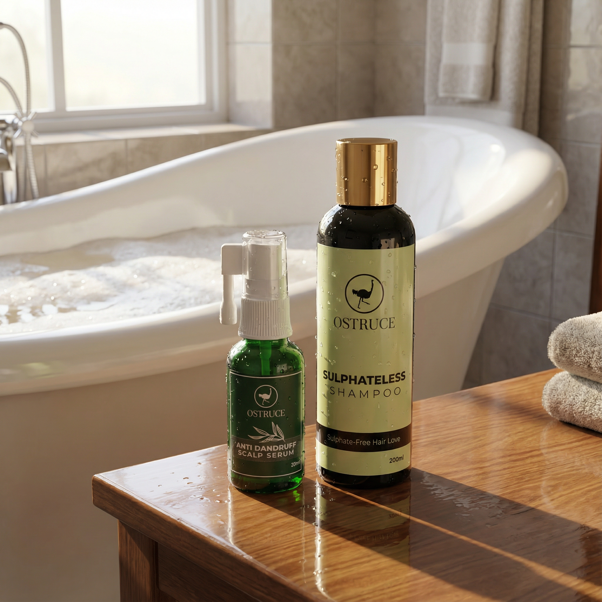 SulphateLess Shampoo + Anti-Dandruff Scalp Serum